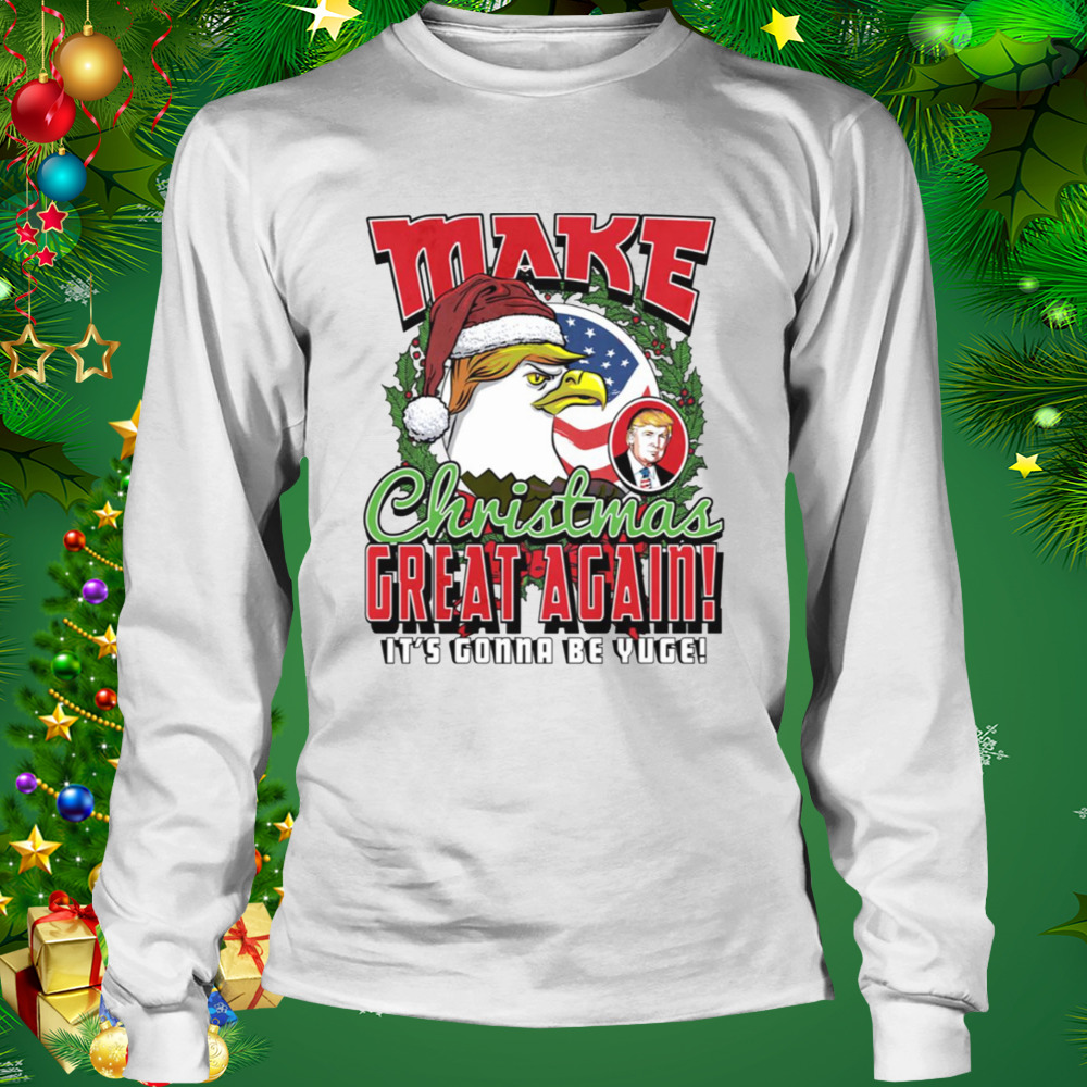 Make Christmas Great Again Xmas Eagle Trump Icon shirt 3 Longsleeve shirt