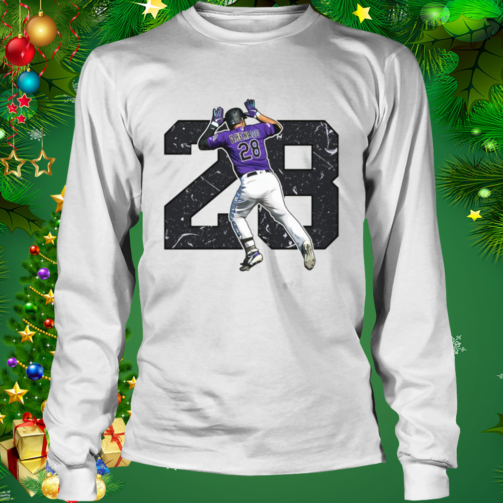 Nolan Arenado With 28 Numbers shirt 3 Longsleeve shirt
