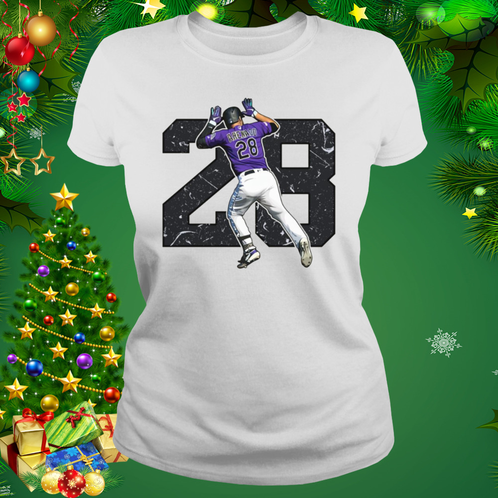 Nolan Arenado With 28 Numbers shirt 2 Women's shirt