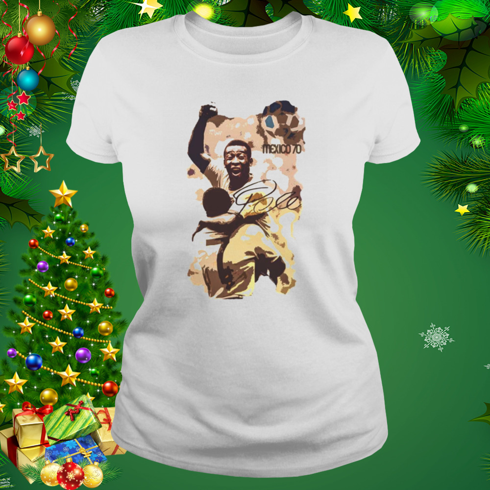 Pele Mundial Footballer Football Brazilian Mexico 70 shirt 2 Women's shirt