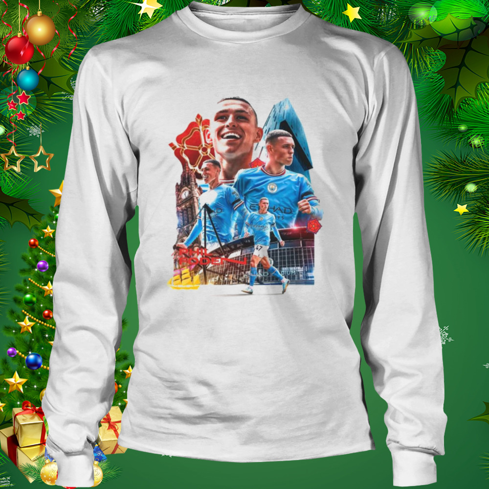 Phil Foden Collage Design shirt 3 Longsleeve shirt