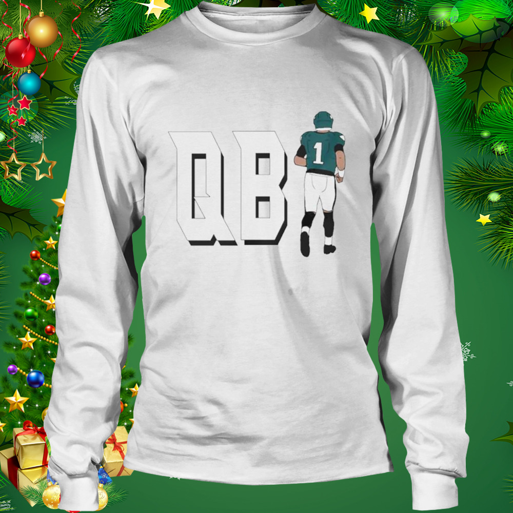 Philadelphia Eagles QB1 Jalen Hurts shirt 3 Longsleeve shirt