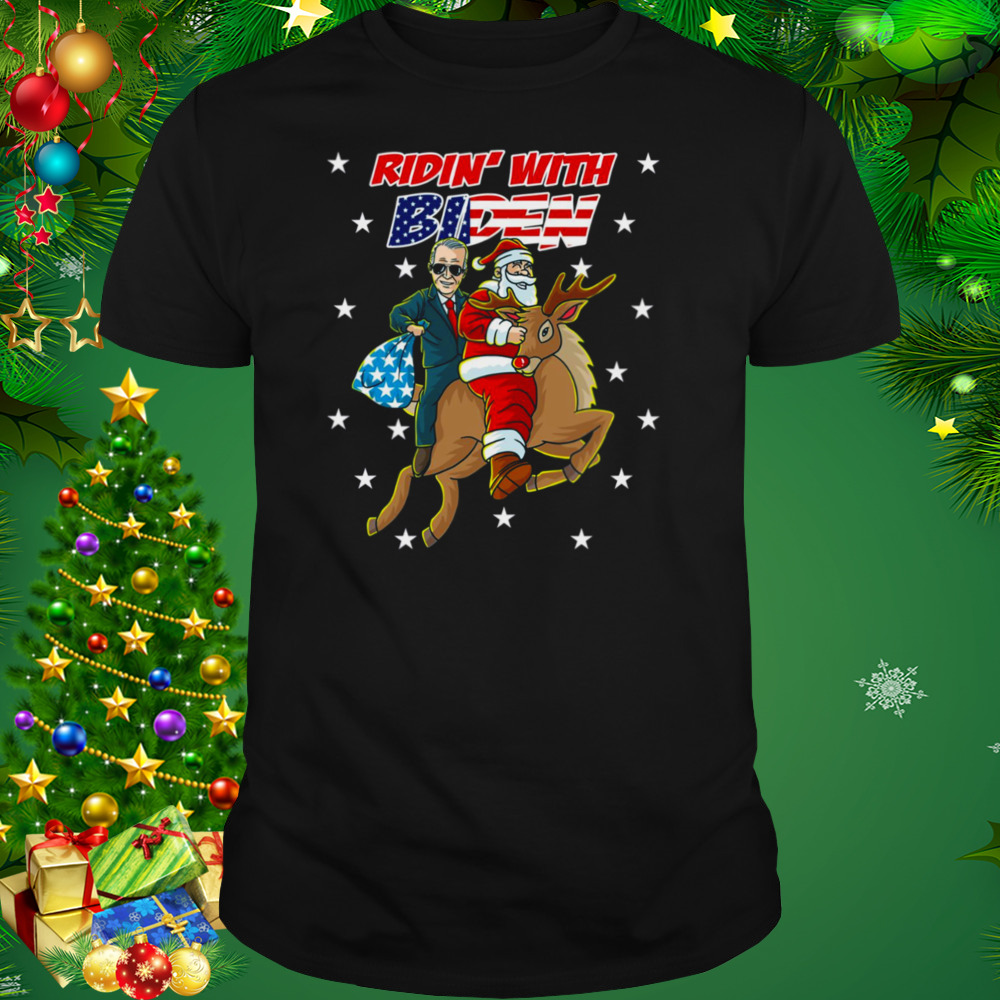 Ridin’ With Biden Christmas Joe Biden Santa Democratic Party shirt 1 Unisex tshirt