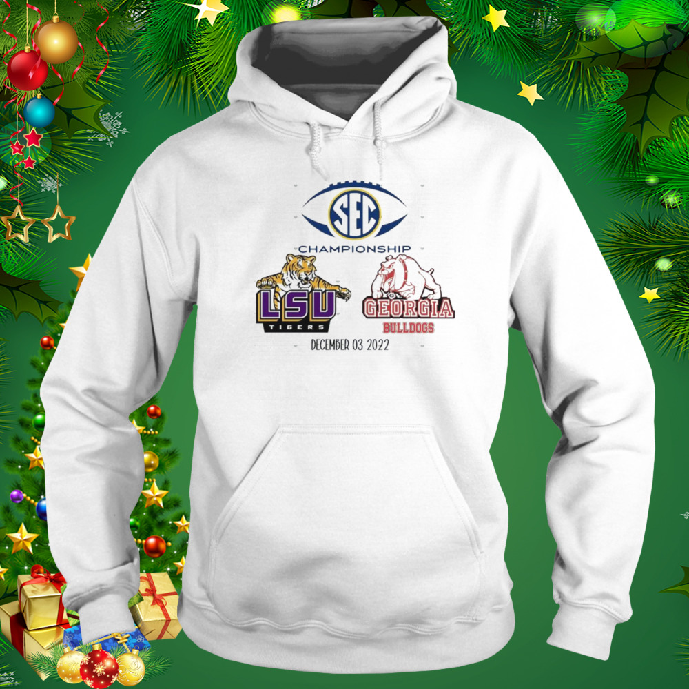 SEC Championship Game LSU Tigers vs Georgia Bulldogs December 3 2022 Shirt 5 Hoodie shirt