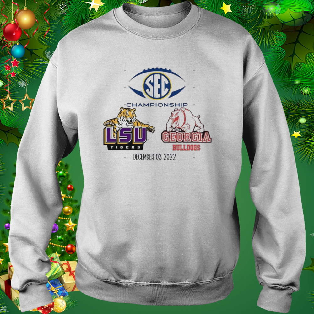 SEC Championship Game LSU Tigers vs Georgia Bulldogs December 3 2022 Shirt 4 Sweat shirt