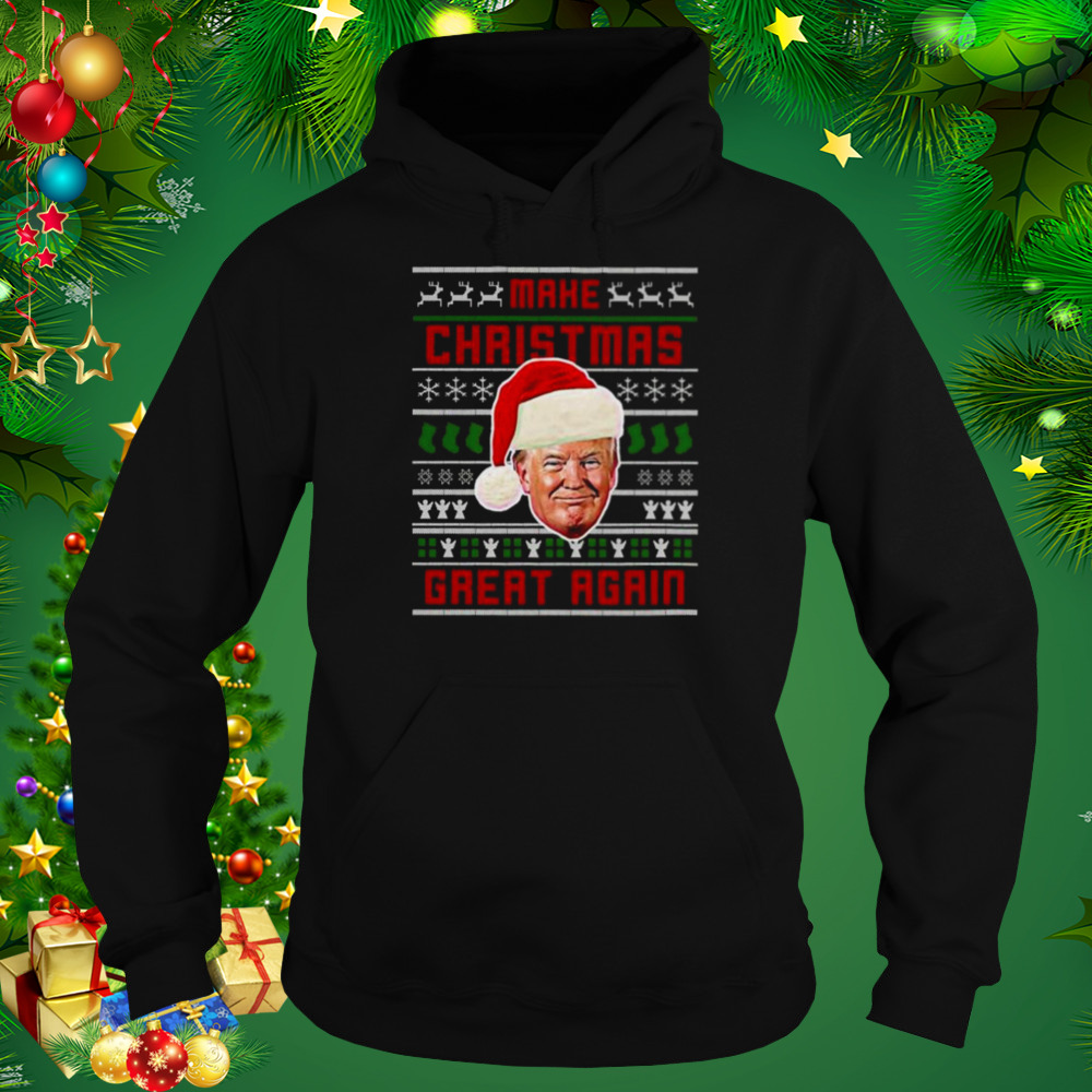Santa Trump Make Christmas Great Again Ugly 2022 shirt 5 Hoodie tshirt