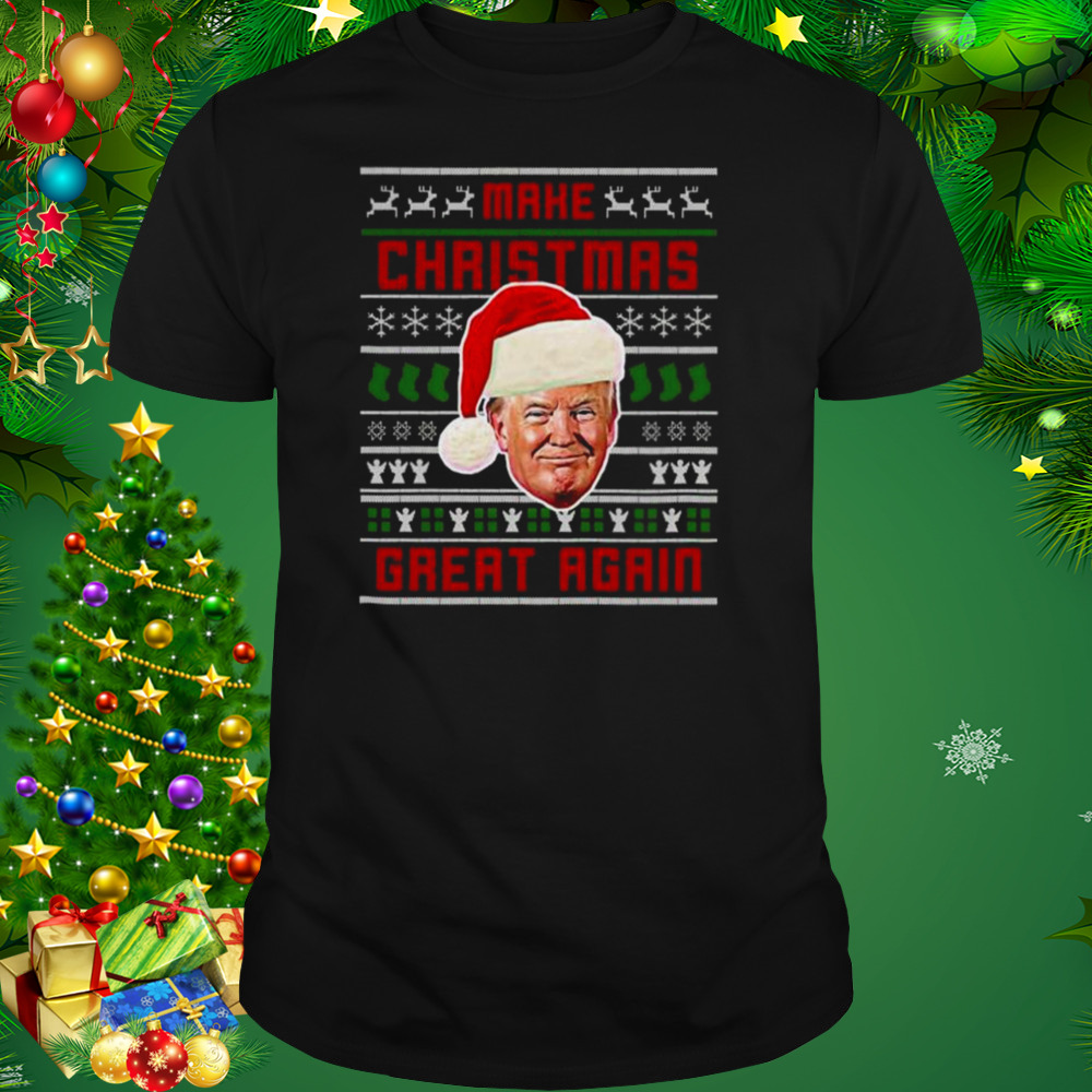 Santa Trump Make Christmas Great Again Ugly 2022 shirt 1 Unisex tshirt