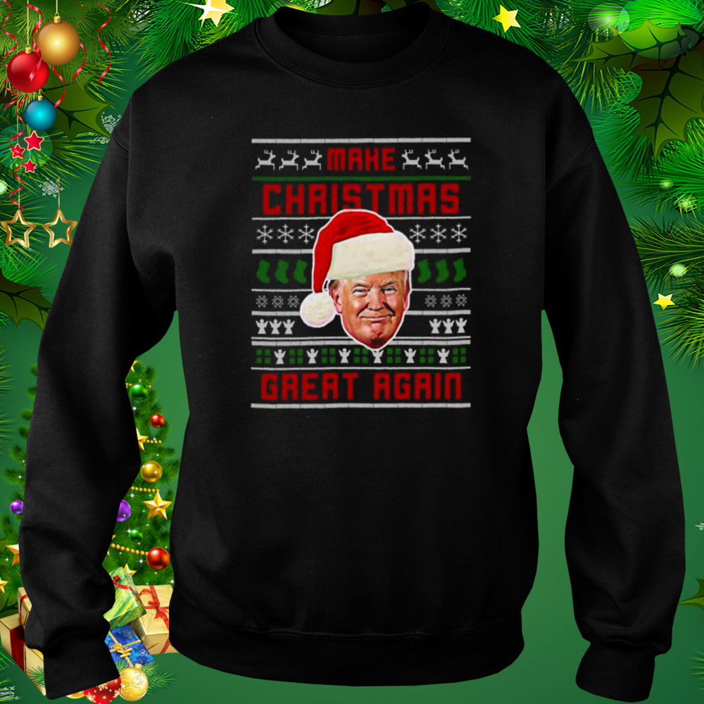 Santa Trump Make Christmas Great Again Ugly 2022 shirt 4 Sweat tshirt