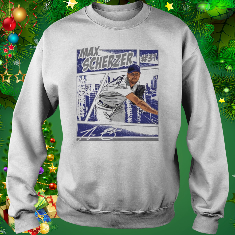 Signature Design Max Scherzer Retro Baseball shirt 4 Sweat shirt