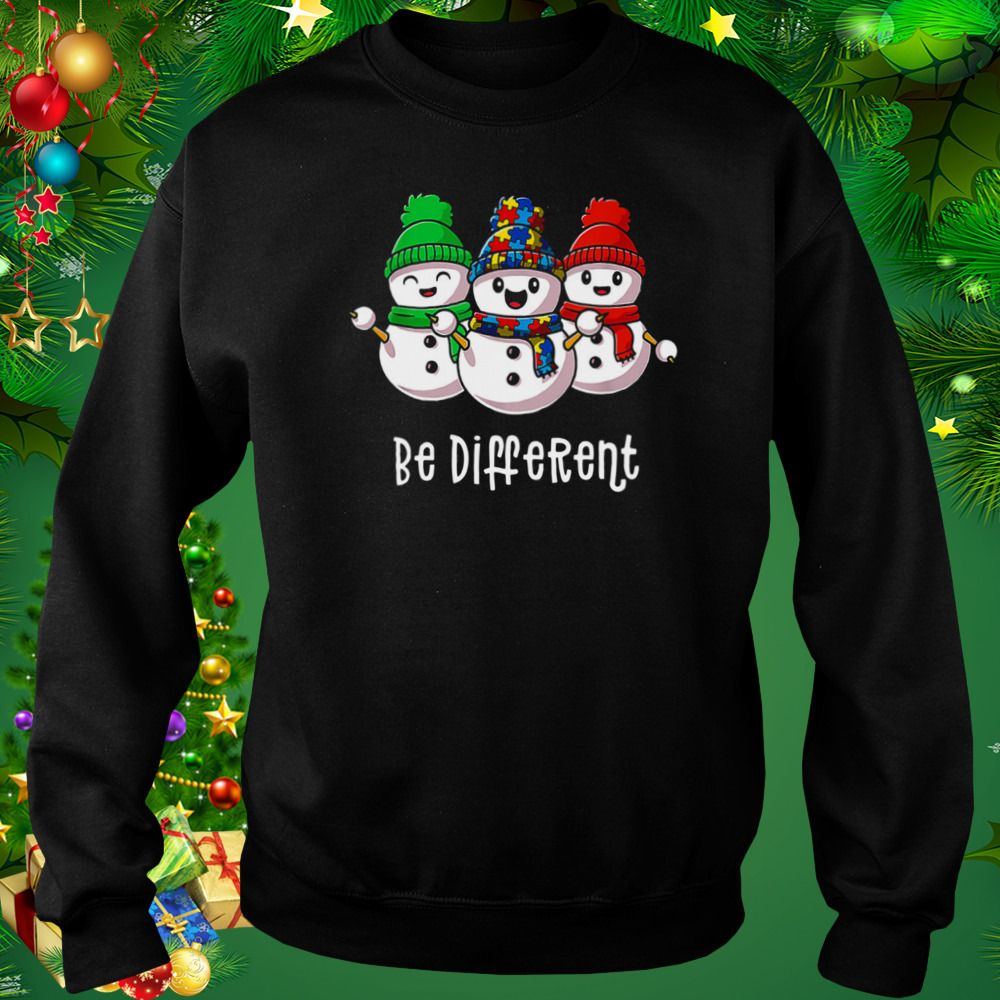 Sowmans Autism Be Different Merry Christmas shirt 4 Sweat tshirt