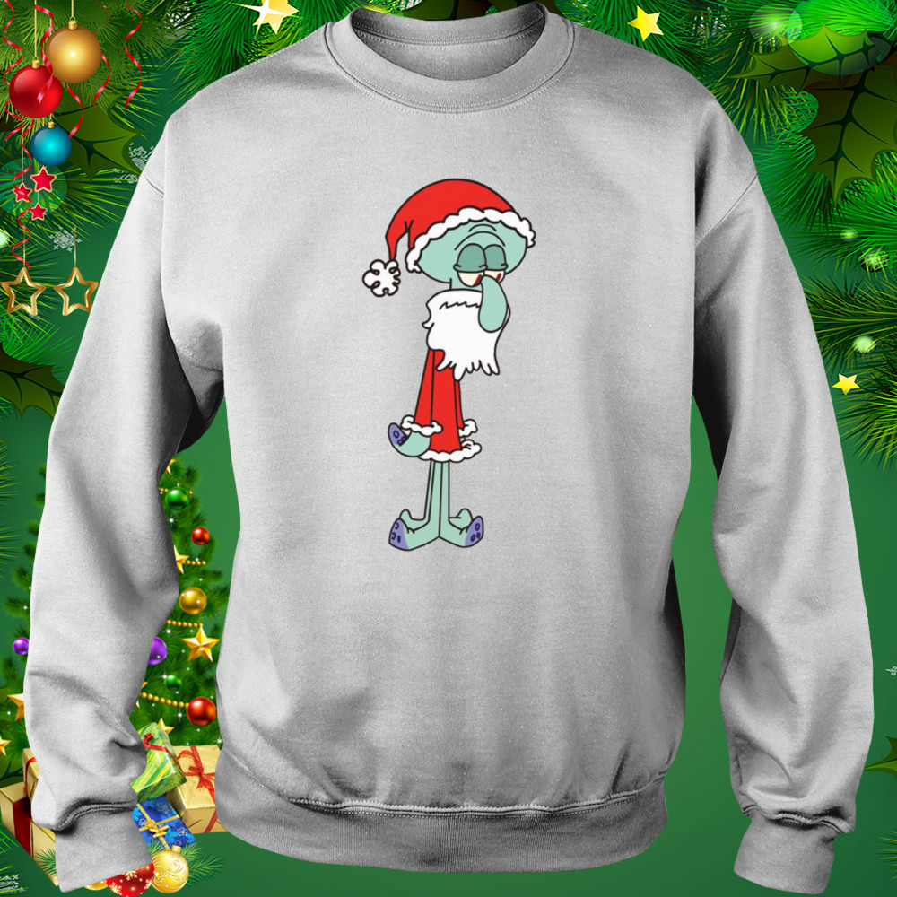 Squidward Santa Spongebob Christmas shirt 4 Sweat shirt