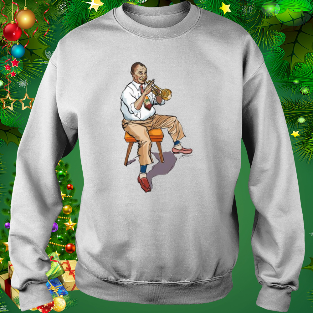 Trumpet Louis Armstrong Cute Fanart shirt 4 Sweat shirt