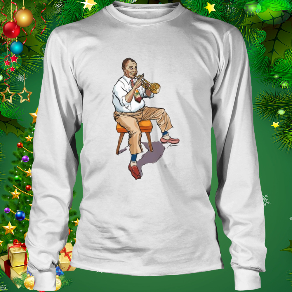 Trumpet Louis Armstrong Cute Fanart shirt 3 Longsleeve shirt