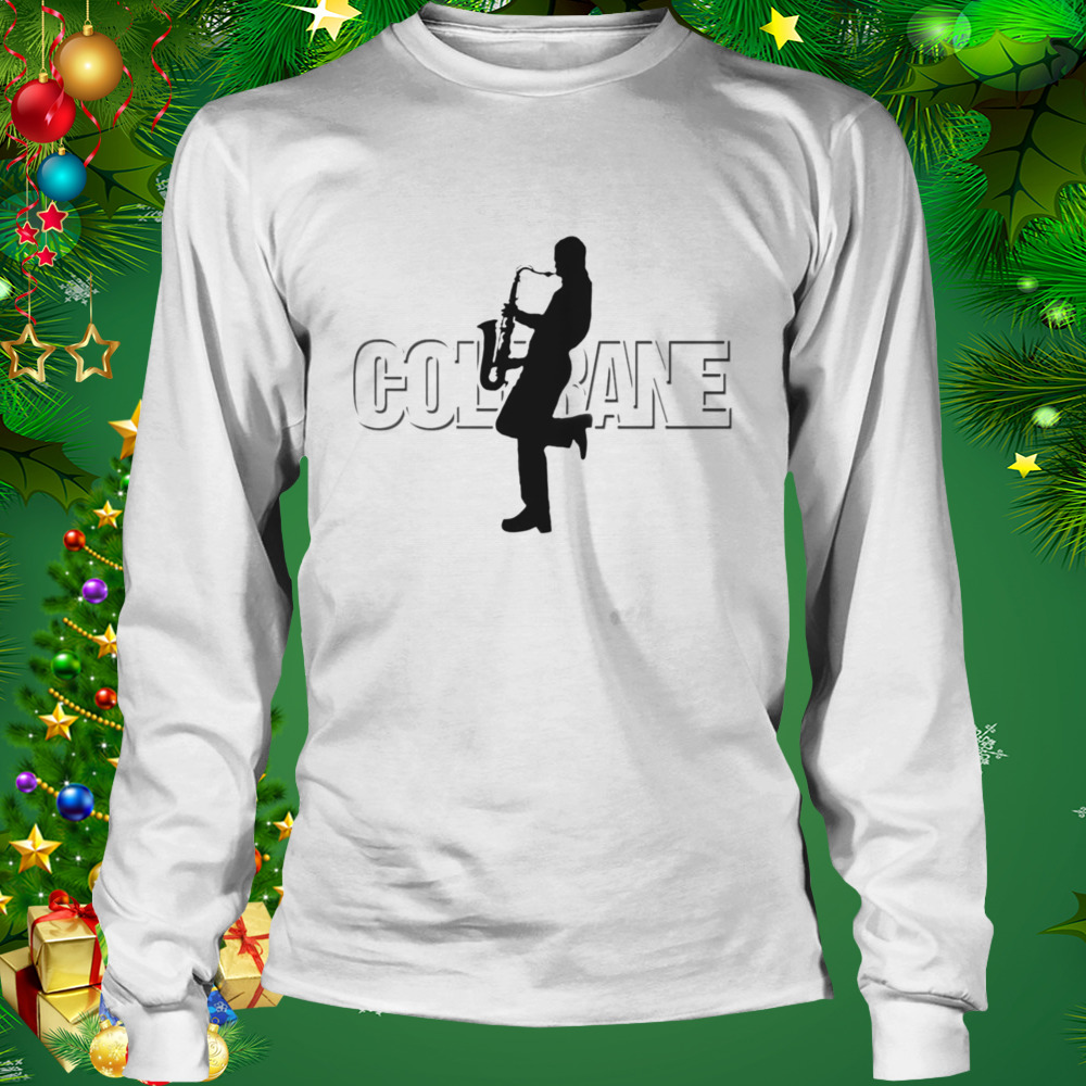 Typographic Design John Coltrane Jazz Music shirt 3 Longsleeve shirt