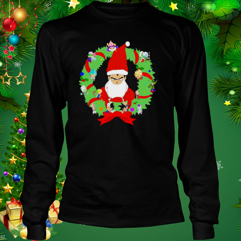 Xmas vegeta Goku design dragon ball t-shirt 3 Longsleeve tshirt