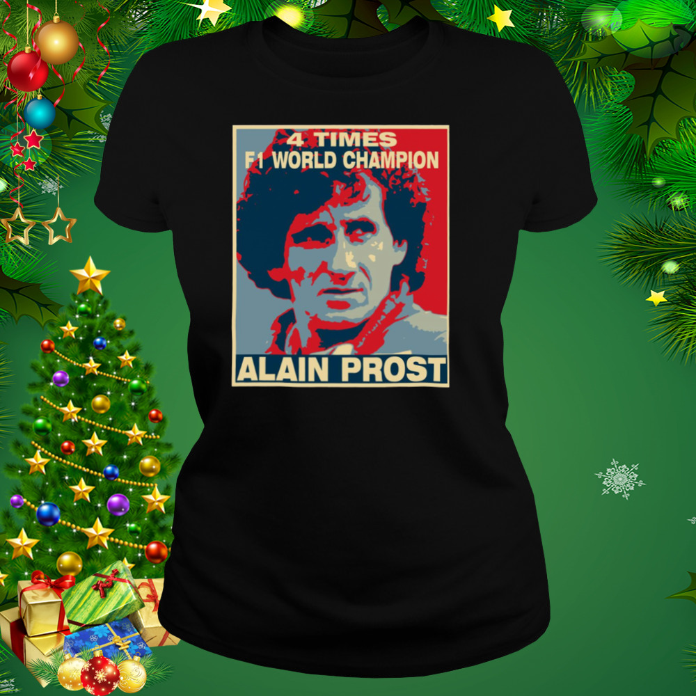 4 Times F1 Champion Alain Prost shirt 2 Women's tshirt