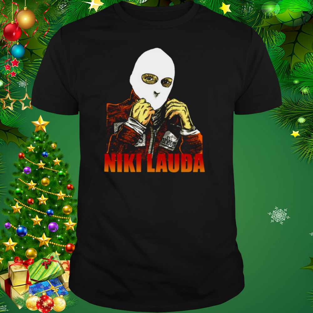 90s Design Niki Lauda Mask Icon shirt 1 Unisex tshirt