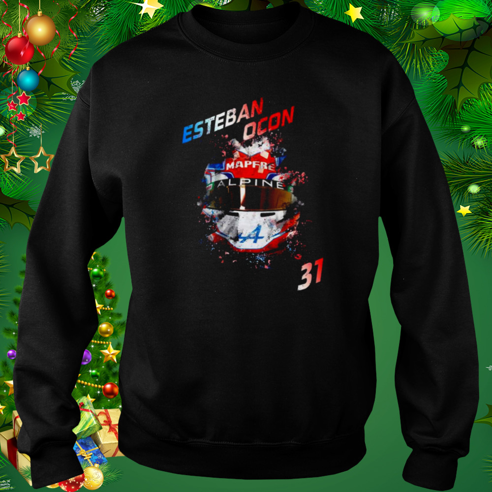Aesthetic Design Helmet Esteban Ocon Formula 1 Racing shirt 4 Sweat tshirt