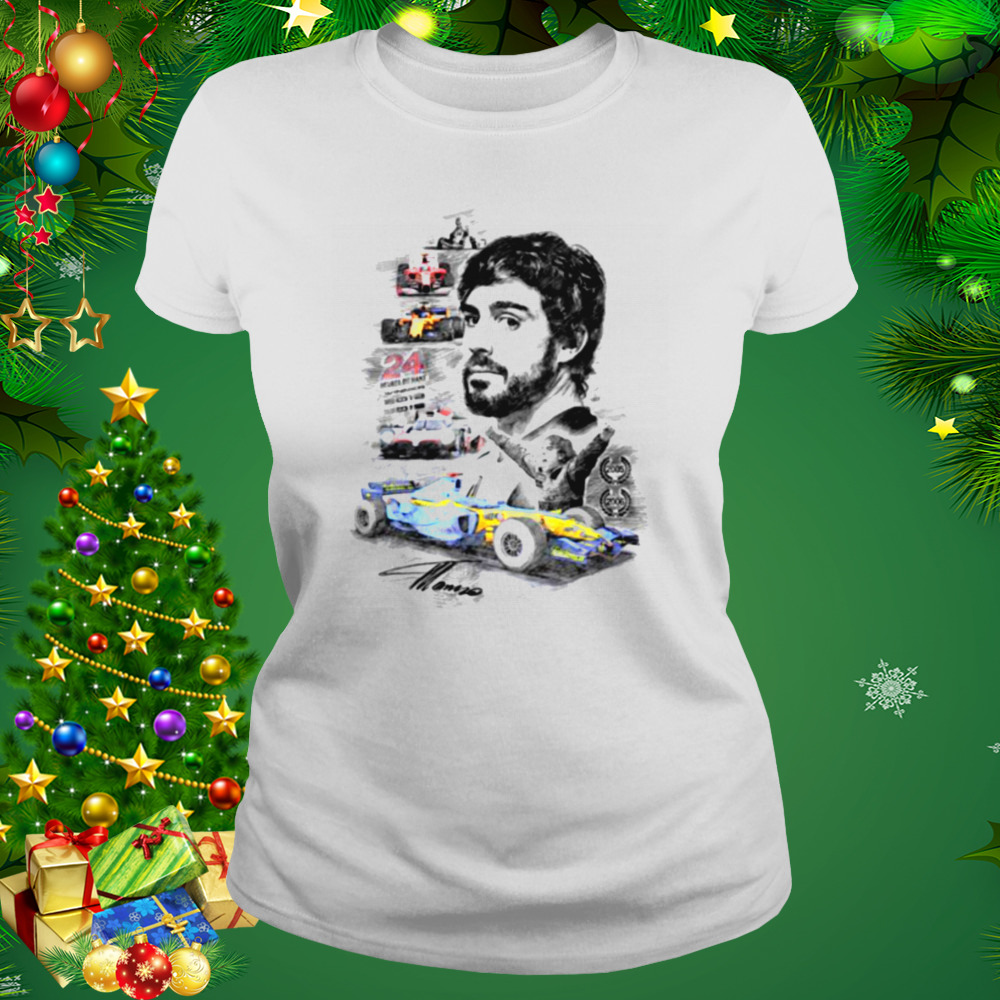 Aesthetic Portrait Fernando Alonso Iconic Car F1 shirt 2 Women's shirt