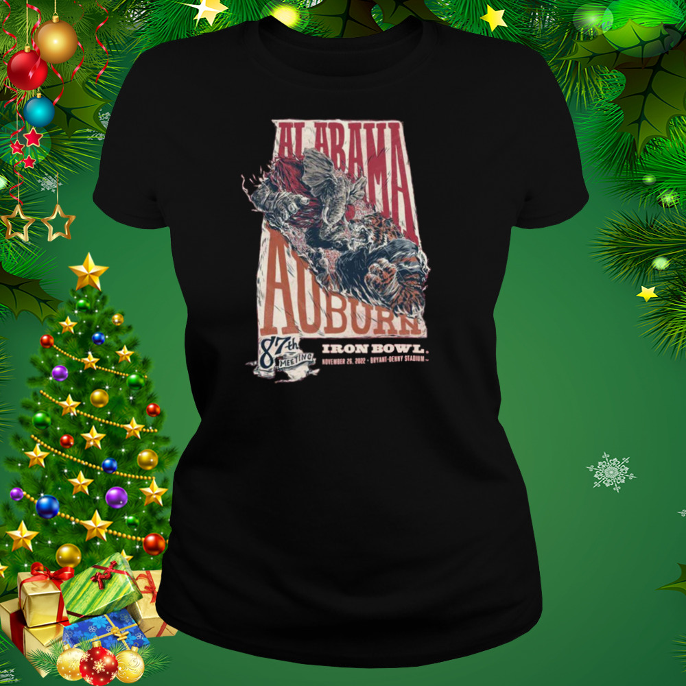 Alabama Vs Auburn 87th Meeting Iron Bowl 2022 Bryant Denny Stadium Shirt 2 Women's tshirt