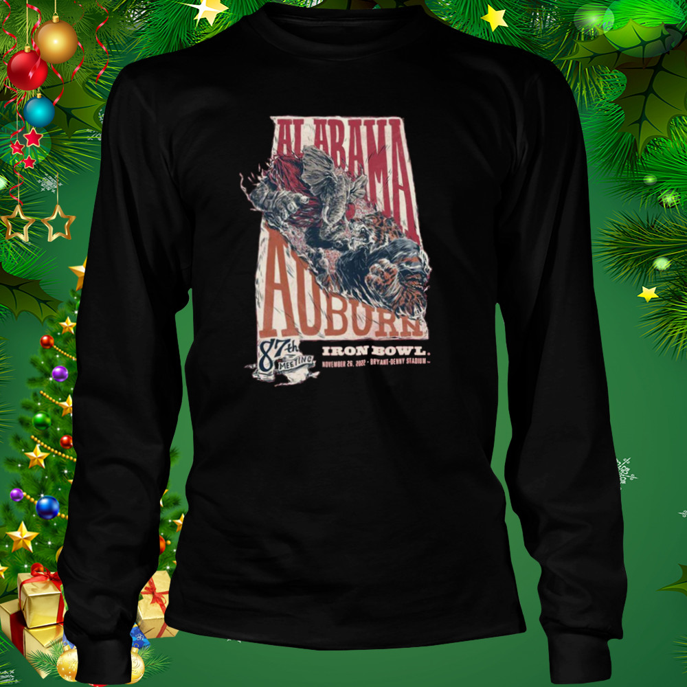 Alabama Vs Auburn 87th Meeting Iron Bowl 2022 Bryant Denny Stadium Shirt 3 Longsleeve tshirt