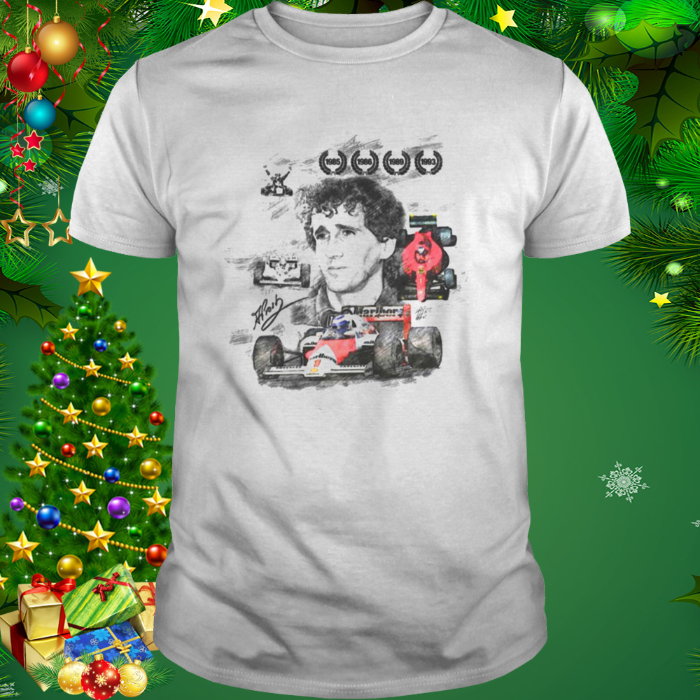 Alain Prost The Car Racing Legend F1 shirt