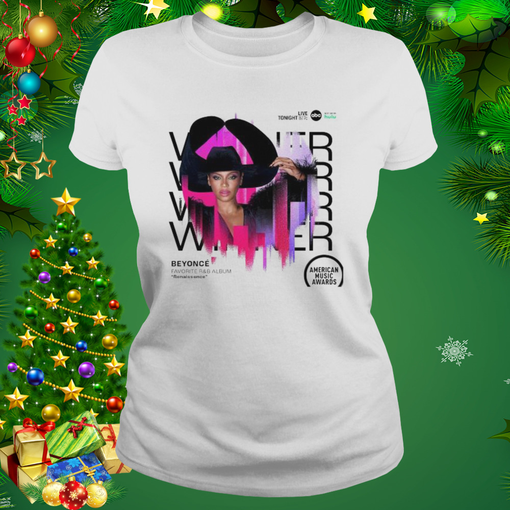 Beyonce wins amas award favorite r&b album renaissance shirt 2 Women's shirt