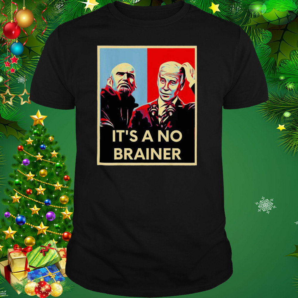Biden Fetterman 2024 It’s a No Brainer Trump Xmas Political T-Shirt 1 Unisex tshirt