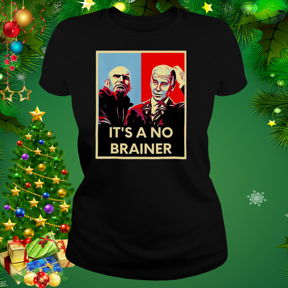 Biden Fetterman 2024 It’s a No Brainer Trump Xmas Political T-Shirt 2 Women's tshirt