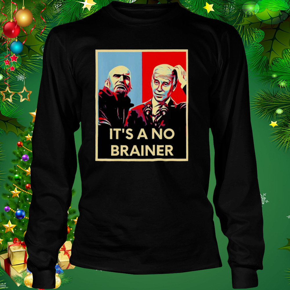 Biden Fetterman 2024 It’s a No Brainer Trump Xmas Political T-Shirt 3 Longsleeve tshirt