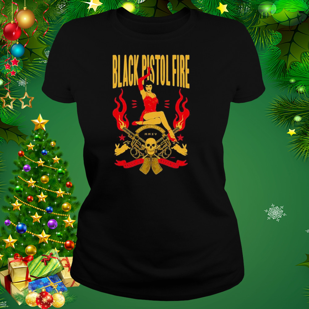 Black pistol fire Chuck Berry t-shirt 2 Women's tshirt