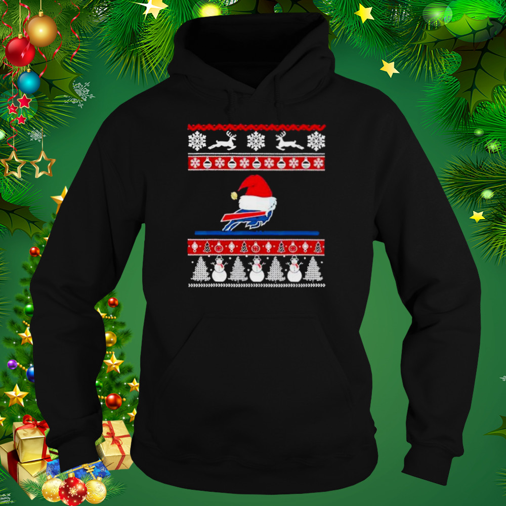 Buffalo Bills Santa Hat ugly Christmas sweatshirt 5 Hoodie tshirt