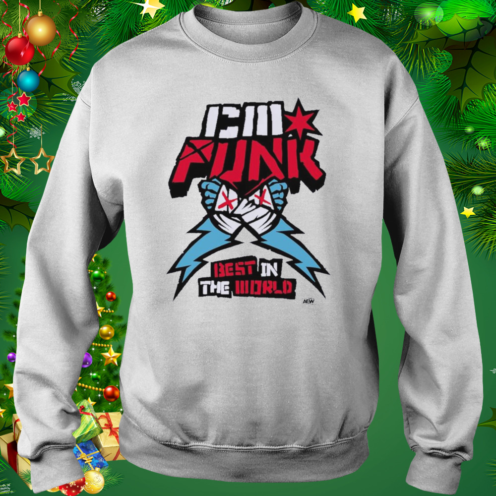 CM Punk – Supercharged Ringer Best In The World shirt 4 Sweat shirt