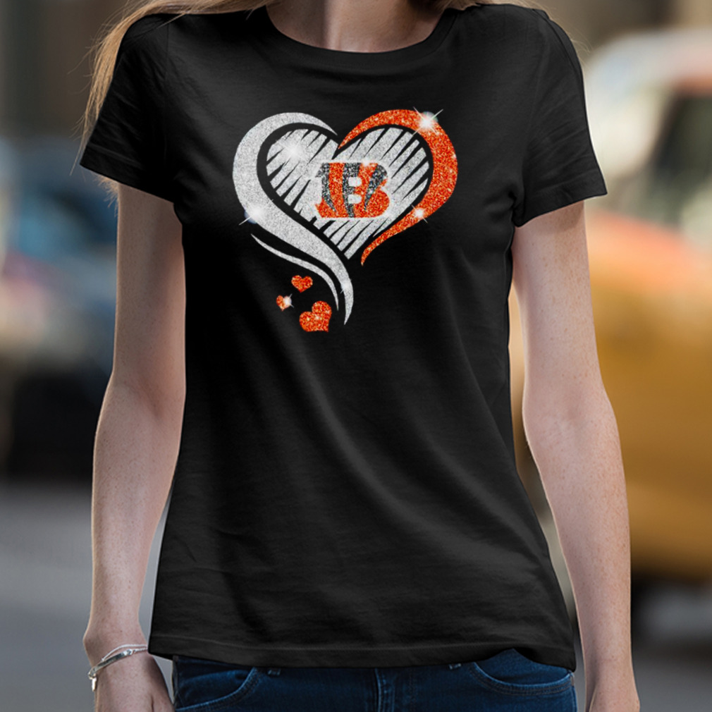 Cincinnati Bengals heart love diamond shirt