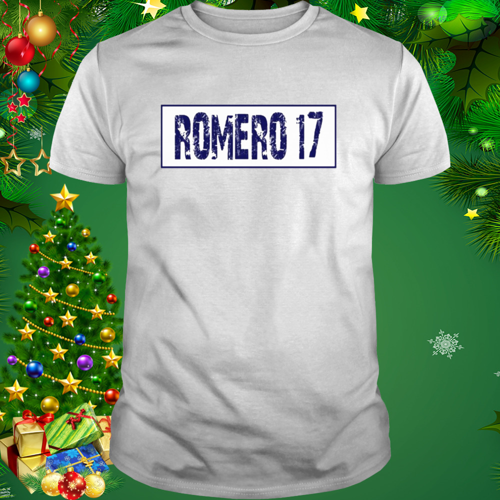 Cristian Romero 17 Distressed Football shirt