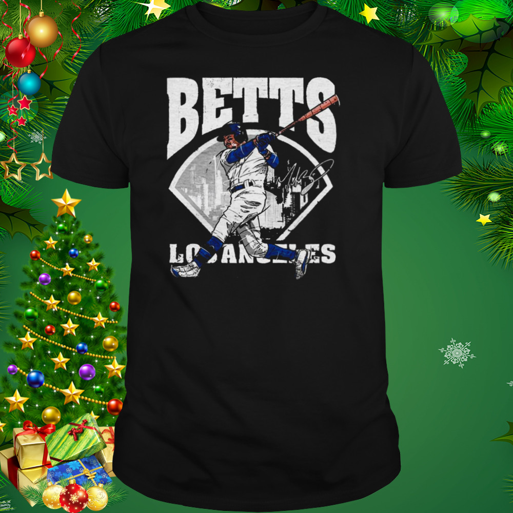 Distressed Design Mookie Betts Field Dodgers Baseball Signature Shirt 1 Unisex tshirt