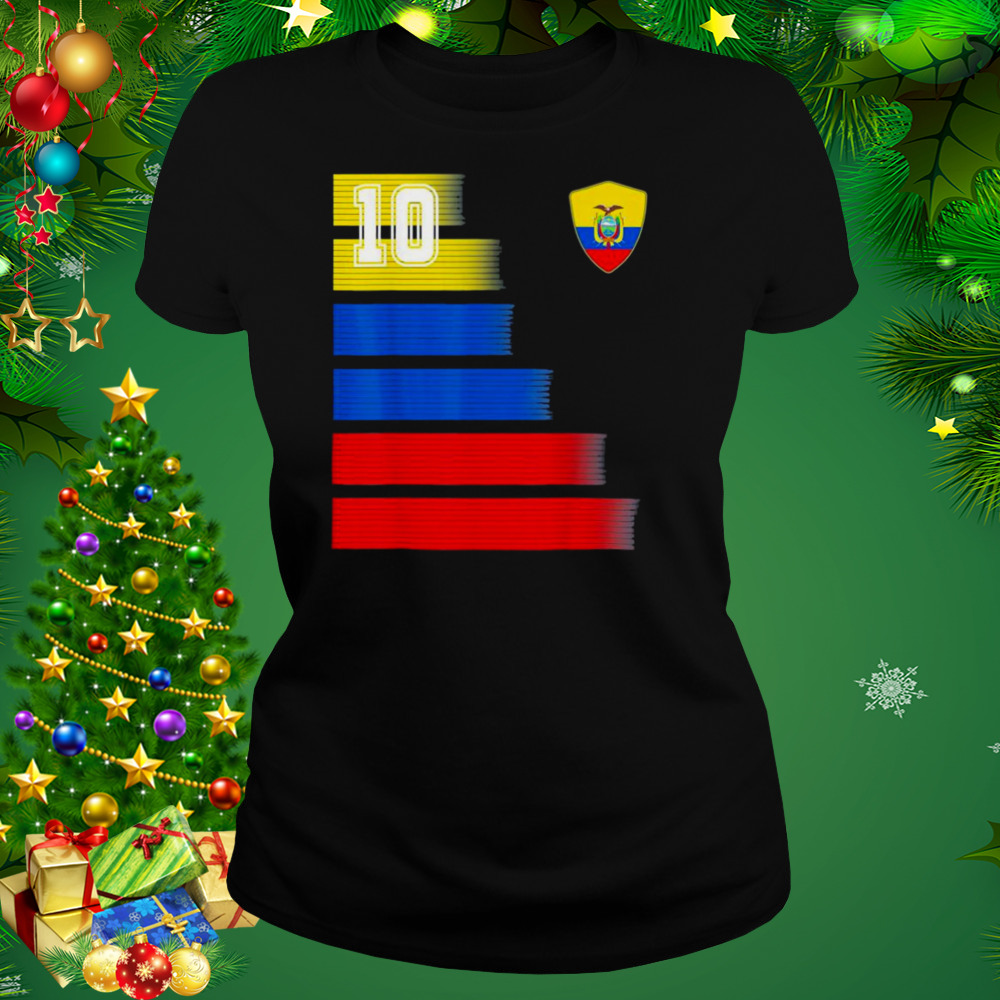 Ecuador Soccer Jersey Flag Retro 10 Ecuadorian Football T-Shirt 2 Women's tshirt