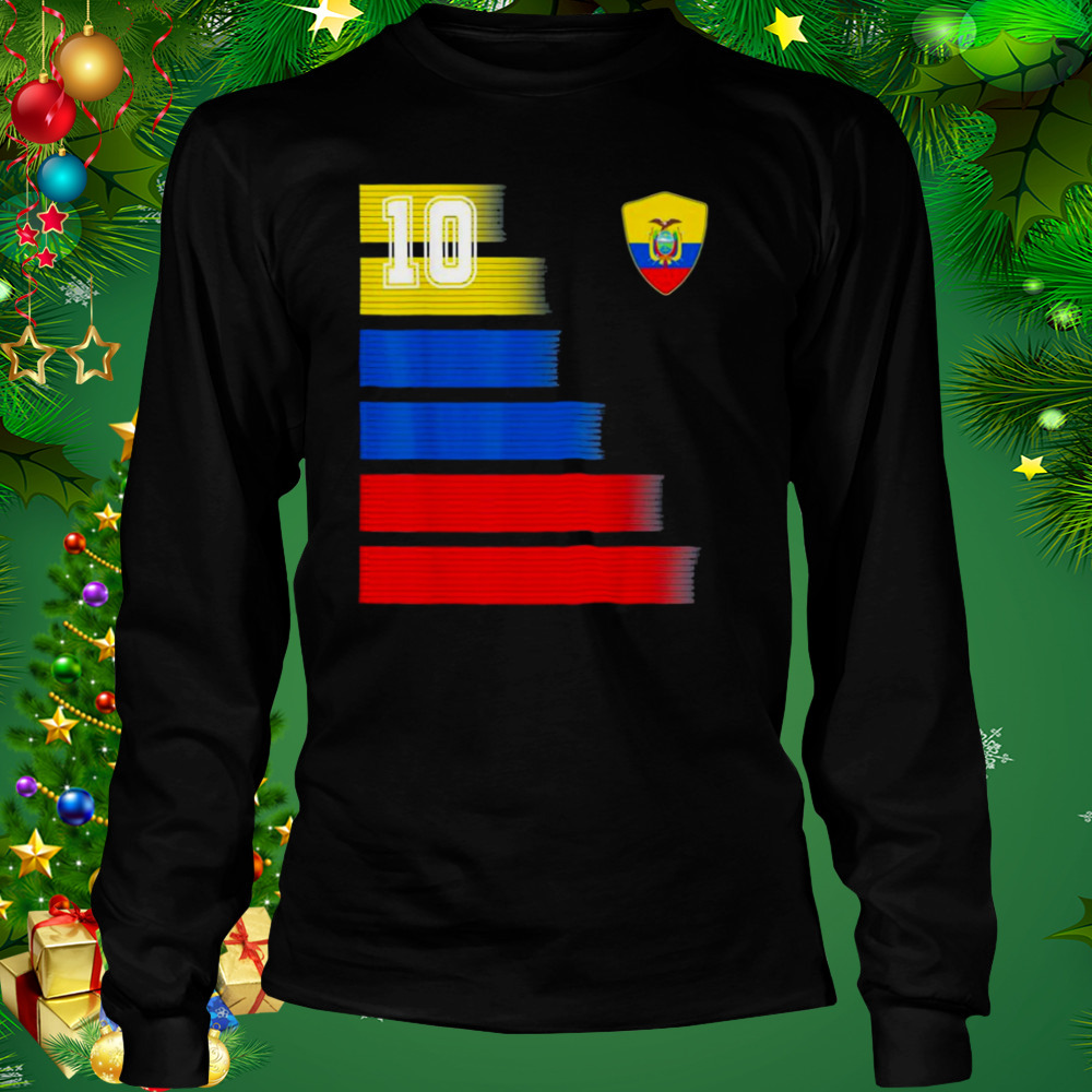 Ecuador Soccer Jersey Flag Retro 10 Ecuadorian Football T-Shirt 3 Longsleeve tshirt