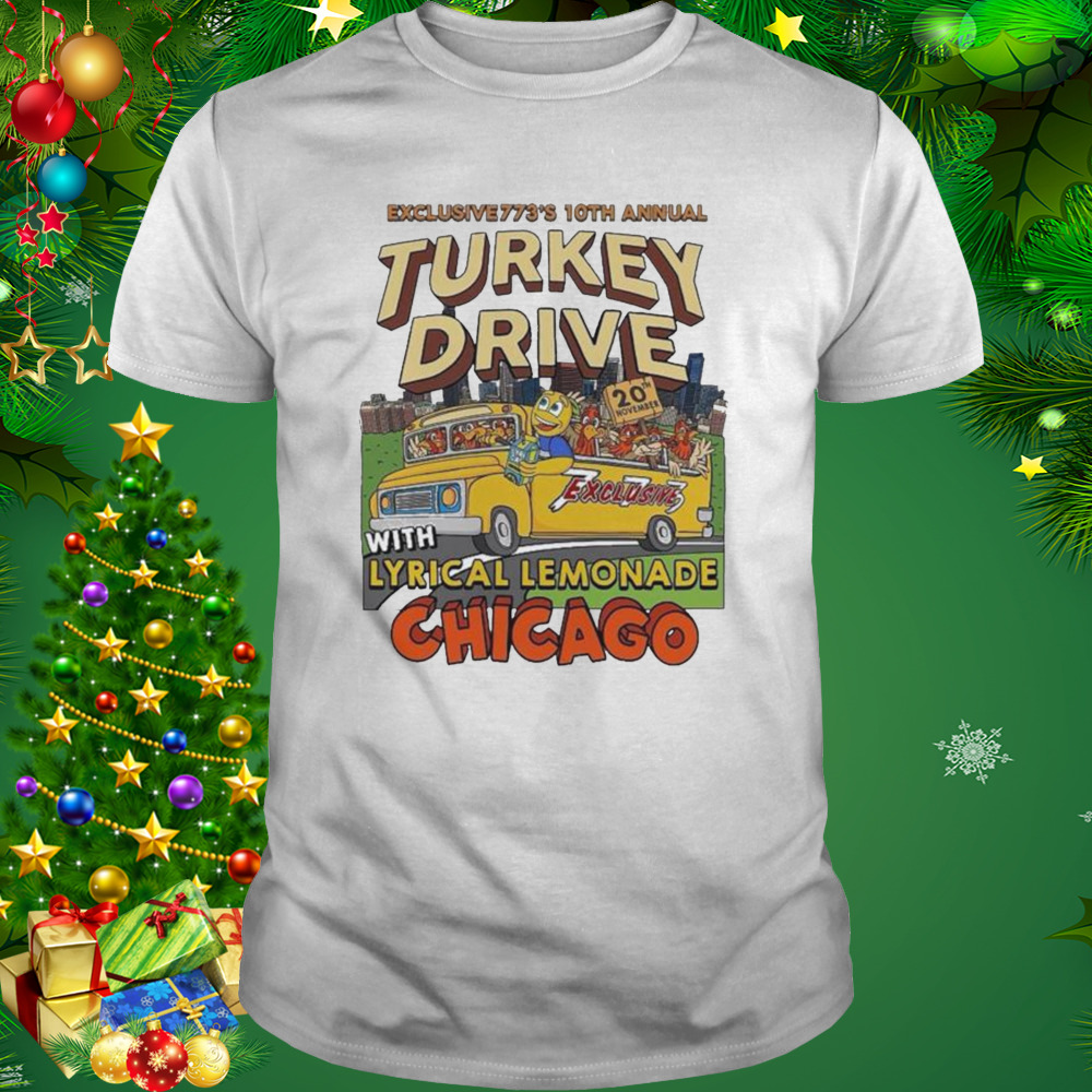 Exclusive773’s 10th annual turkey drive with lyrical lemonade chicago shirt 1 Unisex shirt