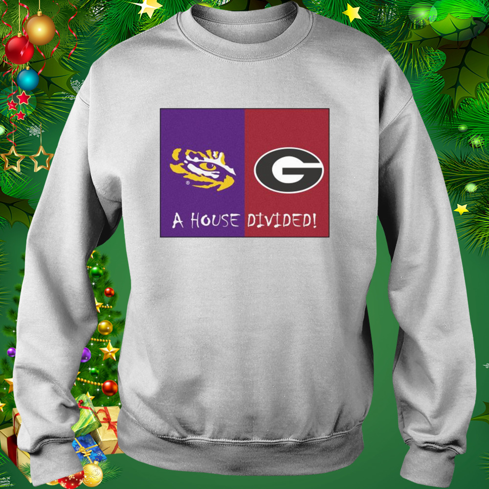 Funny lSU Tigers Vs Georgia Bulldogs A House Divided 2022 Shirt 4 Sweat shirt