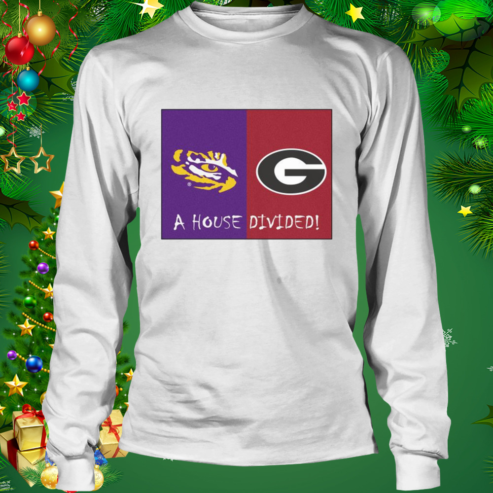 Funny lSU Tigers Vs Georgia Bulldogs A House Divided 2022 Shirt 3 Longsleeve shirt