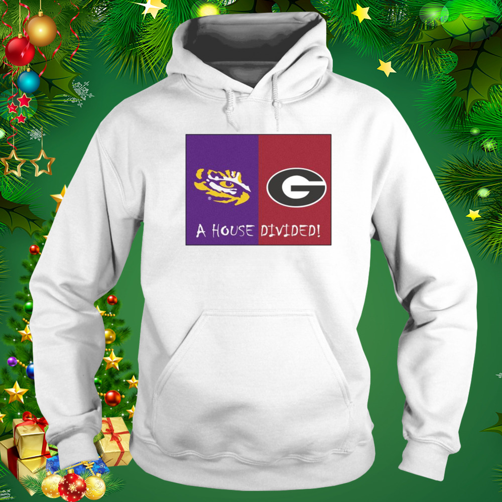 Funny lSU Tigers Vs Georgia Bulldogs A House Divided 2022 Shirt 5 Hoodie shirt
