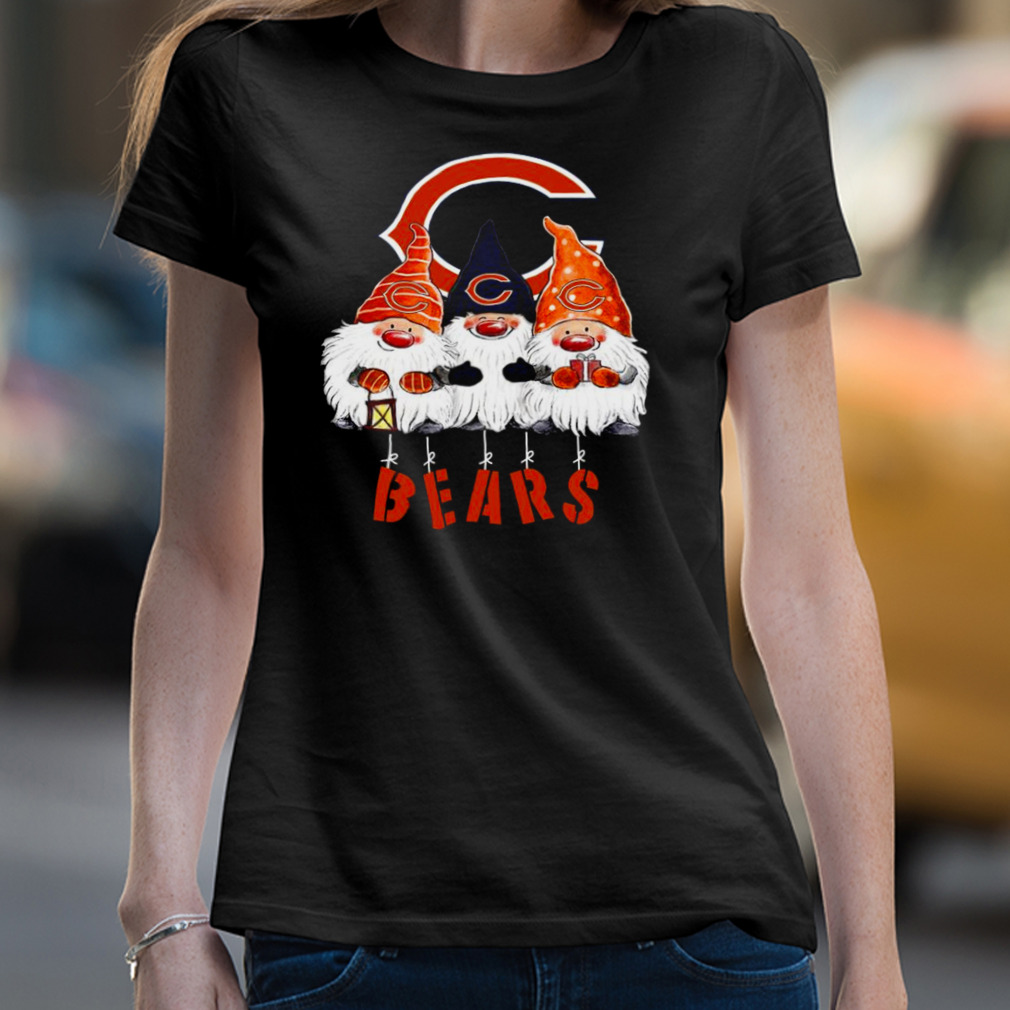 Gnomies Chicago Bears Christmas T-Shirt - TeeNavi