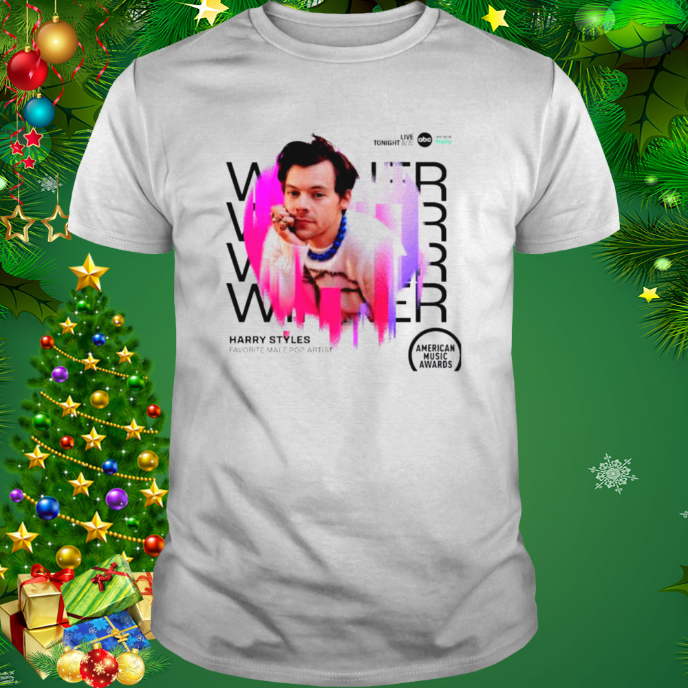 Harry styles winner favorite male pop artist amas award shirt 1 Unisex shirt
