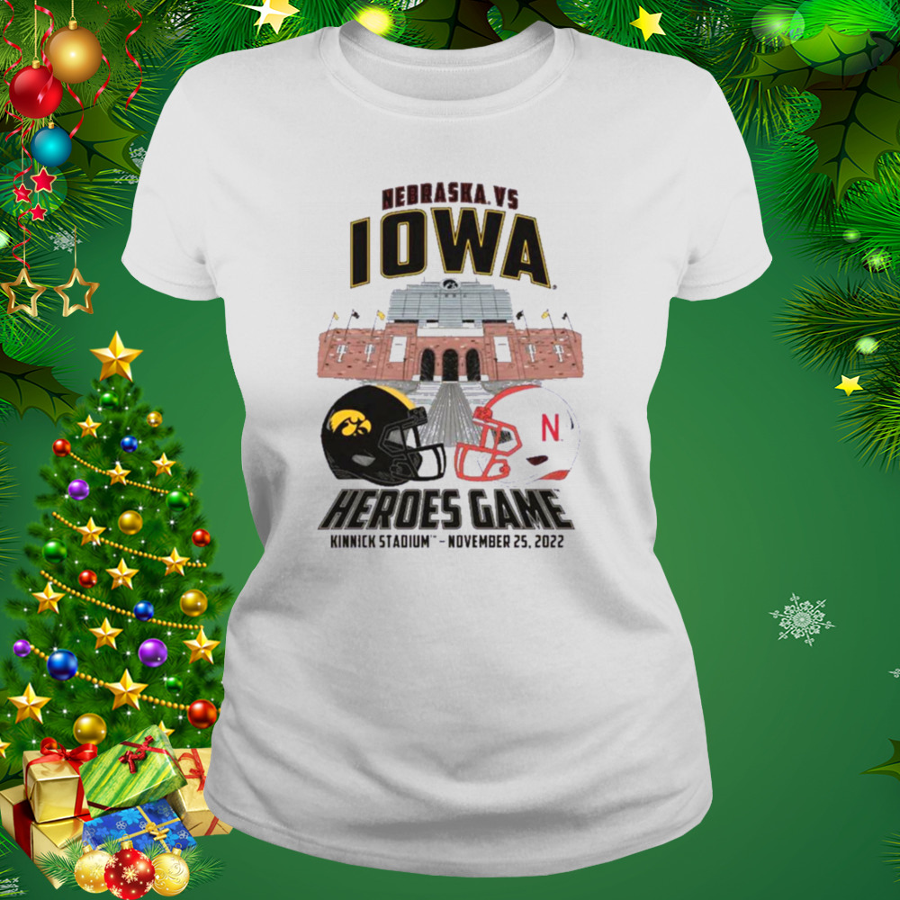 Heroes Game 2022 Nebraska Cornhuskers Vs. Iowa Hawkeyes Shirt 2 Women's shirt