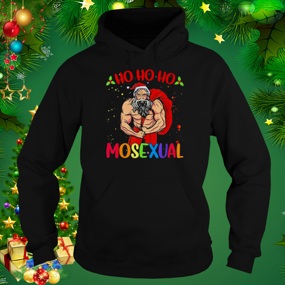 Ho ho ho mosexual gay santa LGBT gay pride Christmas T-shirt 5 Hoodie tshirt