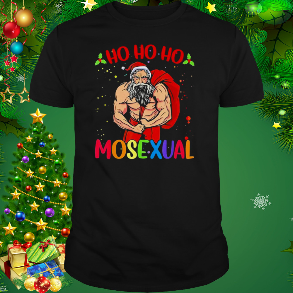 Ho ho ho mosexual gay santa LGBT gay pride Christmas T-shirt 1 Unisex tshirt