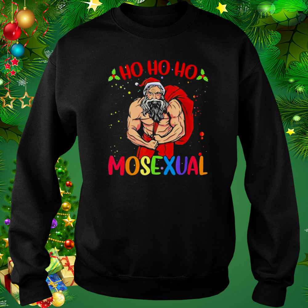 Ho ho ho mosexual gay santa LGBT gay pride Christmas T-shirt 4 Sweat tshirt
