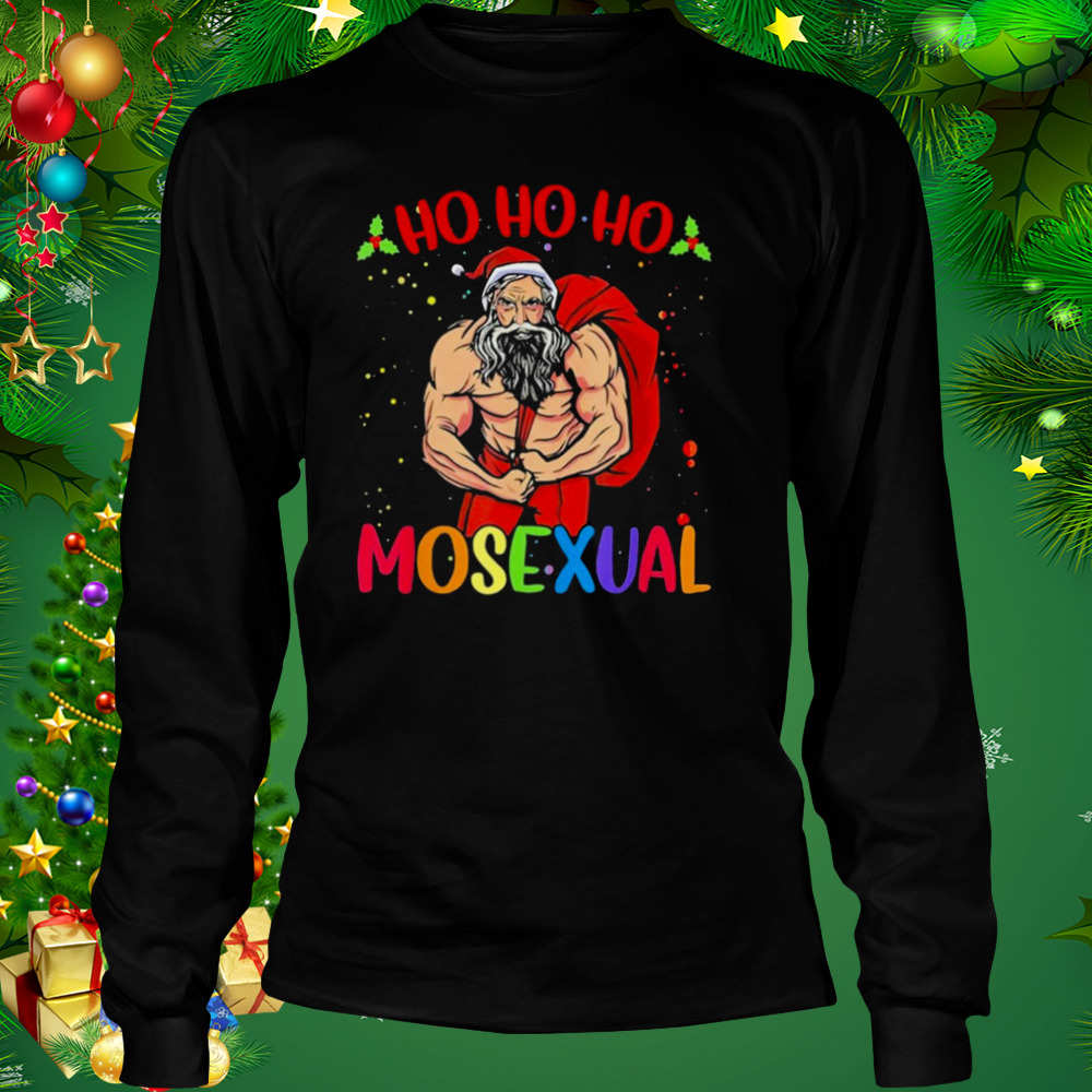 Ho ho ho mosexual gay santa LGBT gay pride Christmas T-shirt 3 Longsleeve tshirt