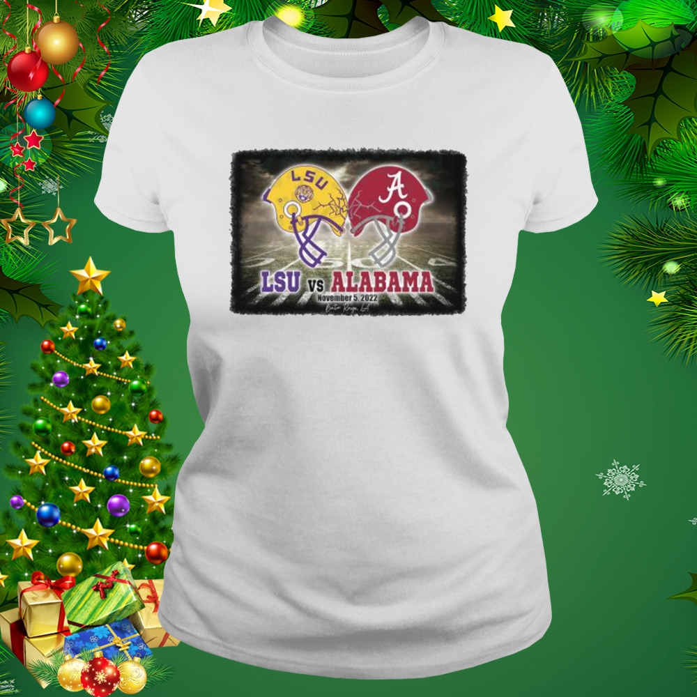 LSU vs Alabama Louisiana Saturday Night Football Tiger Stadium shirt 2 Women's shirt